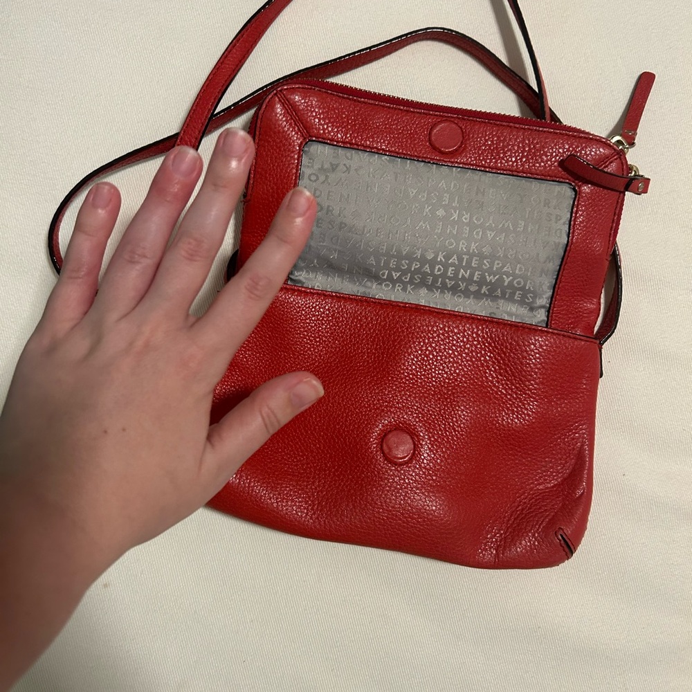 Kate Spade Vibrant Red Crossbody Bag - Picture 4 of 9